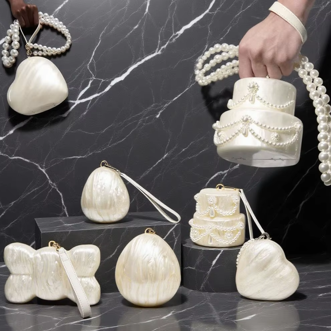 Pearl Wedding Cake Bag