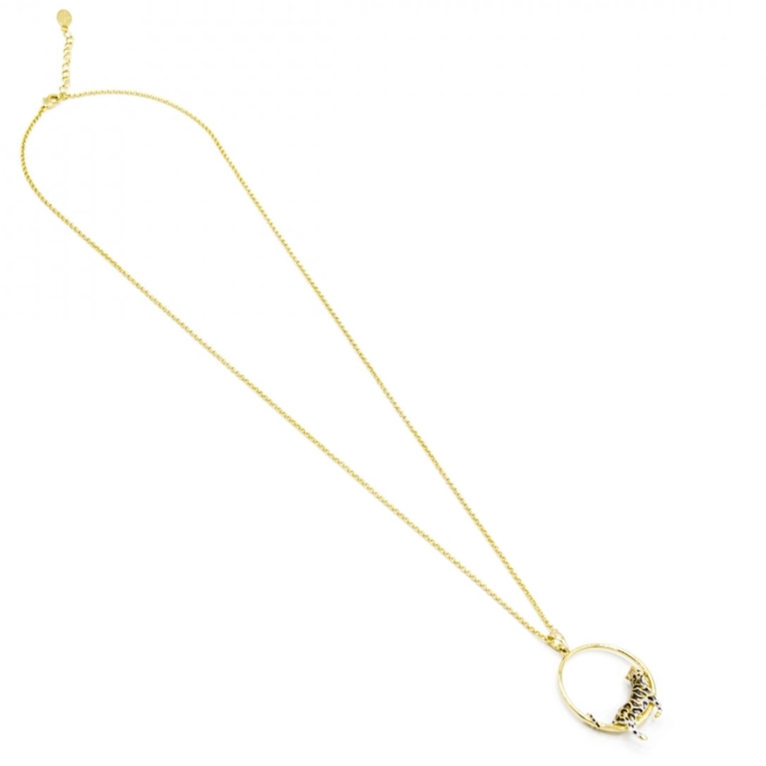 Leopard Hoop Necklace