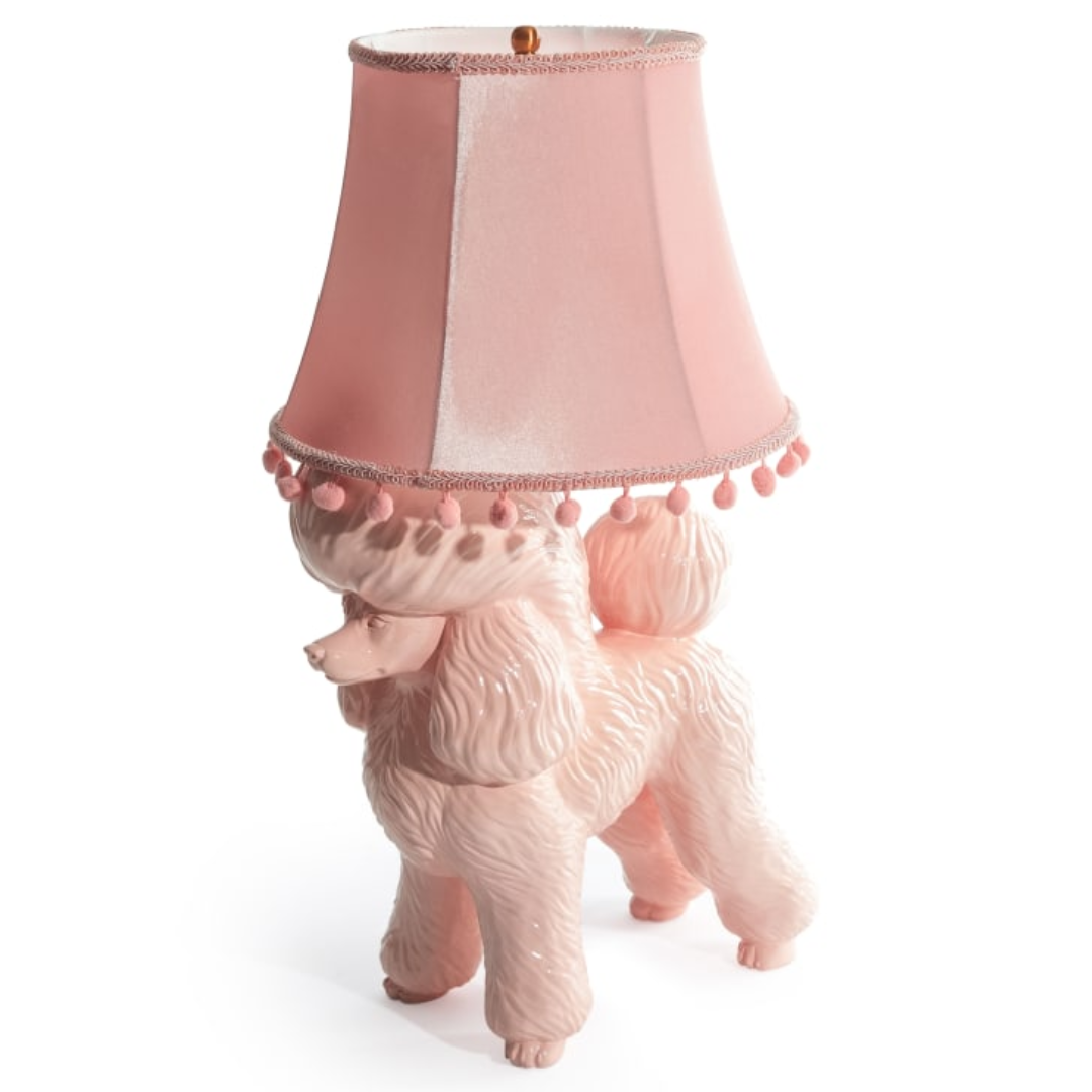 Pink Poodle Table Lamp