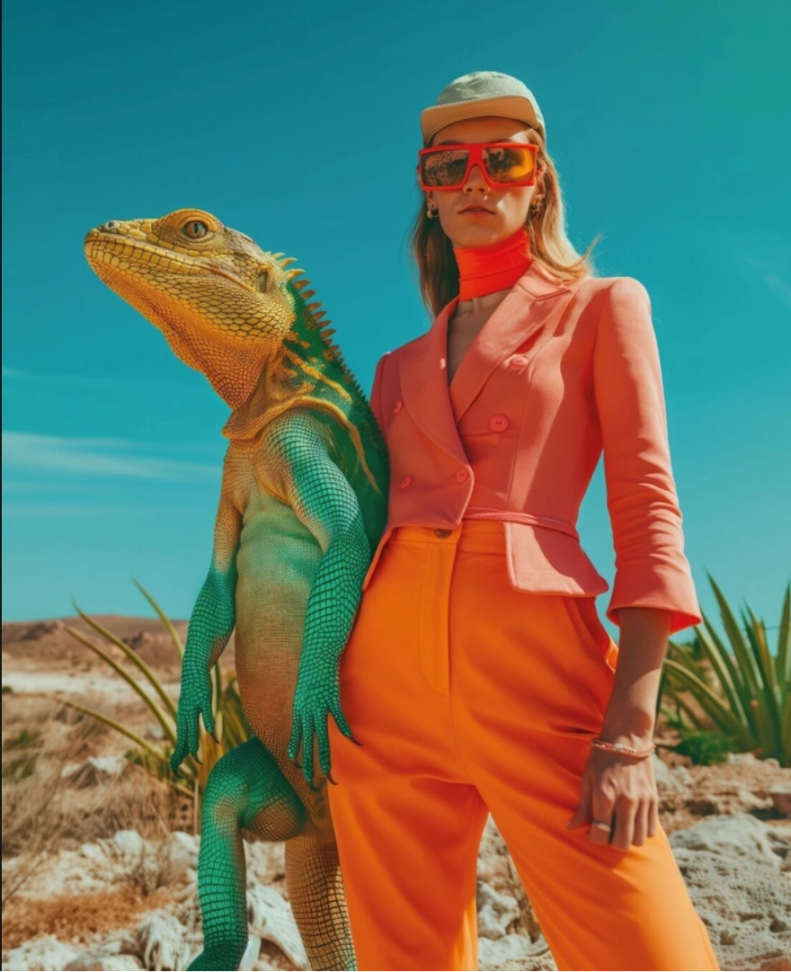 Mediterranean Monitor Lizard Wall Art