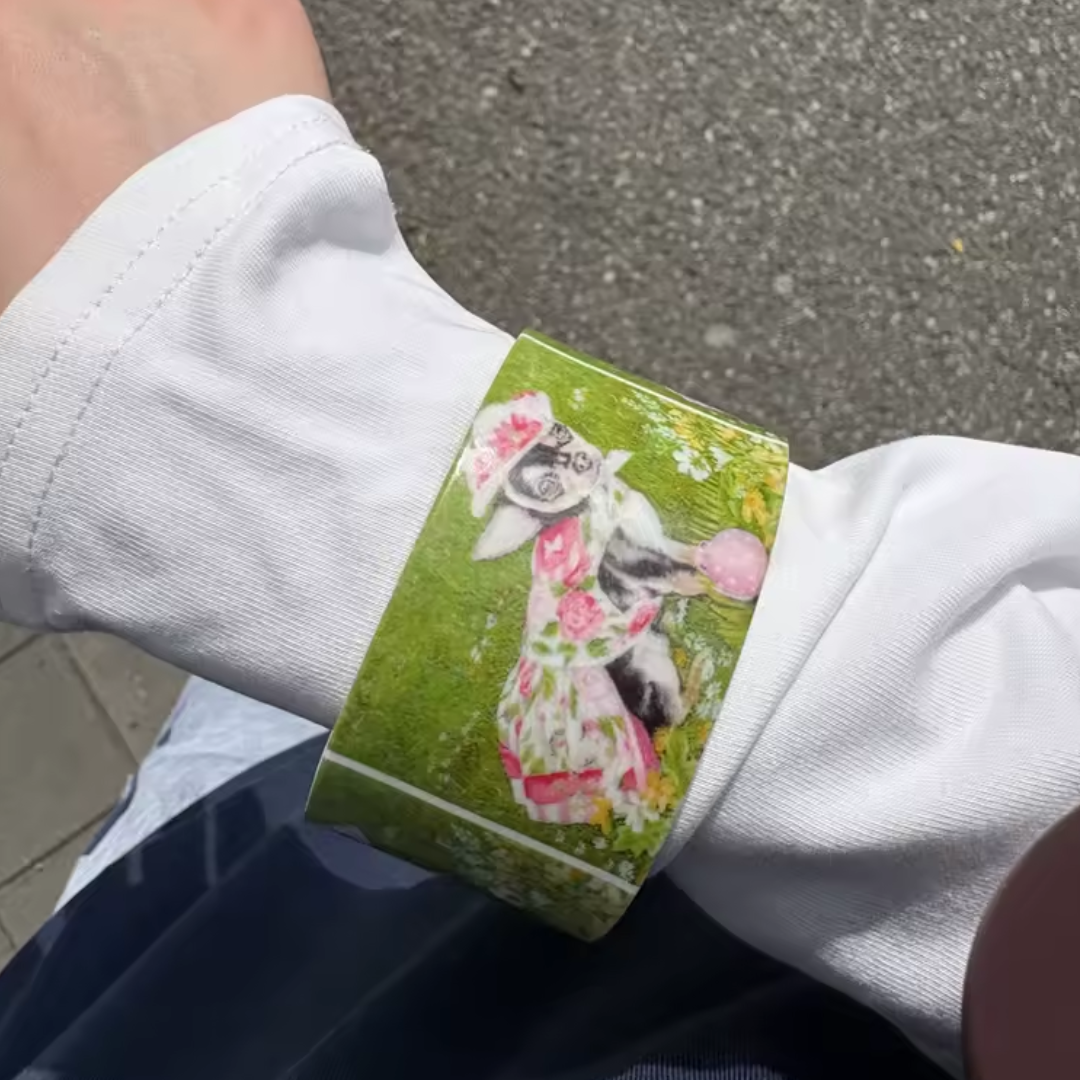 Flower Chihuahua Acrylic Bangle