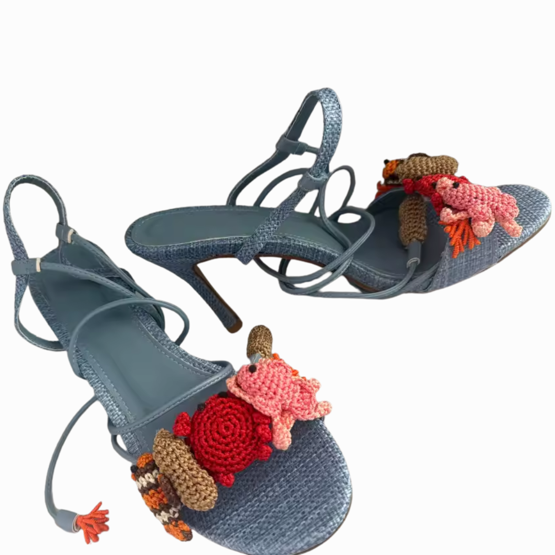 Woven Ocean Treasures Heels