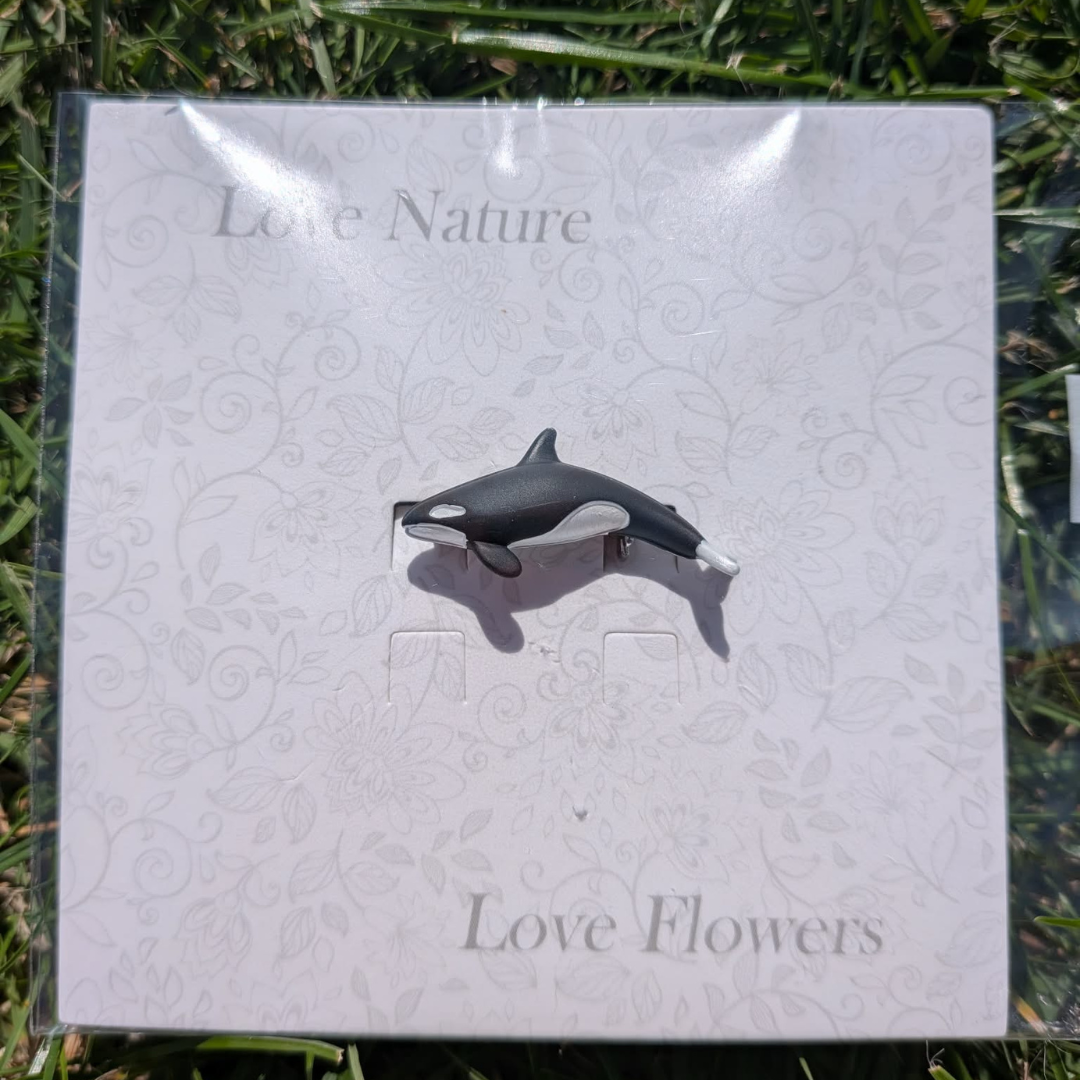 Orca Whale Brooch