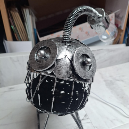 Iron Angler Fish Table Lamp