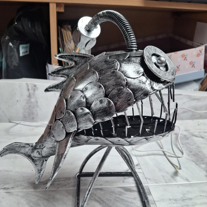 Iron Angler Fish Table Lamp