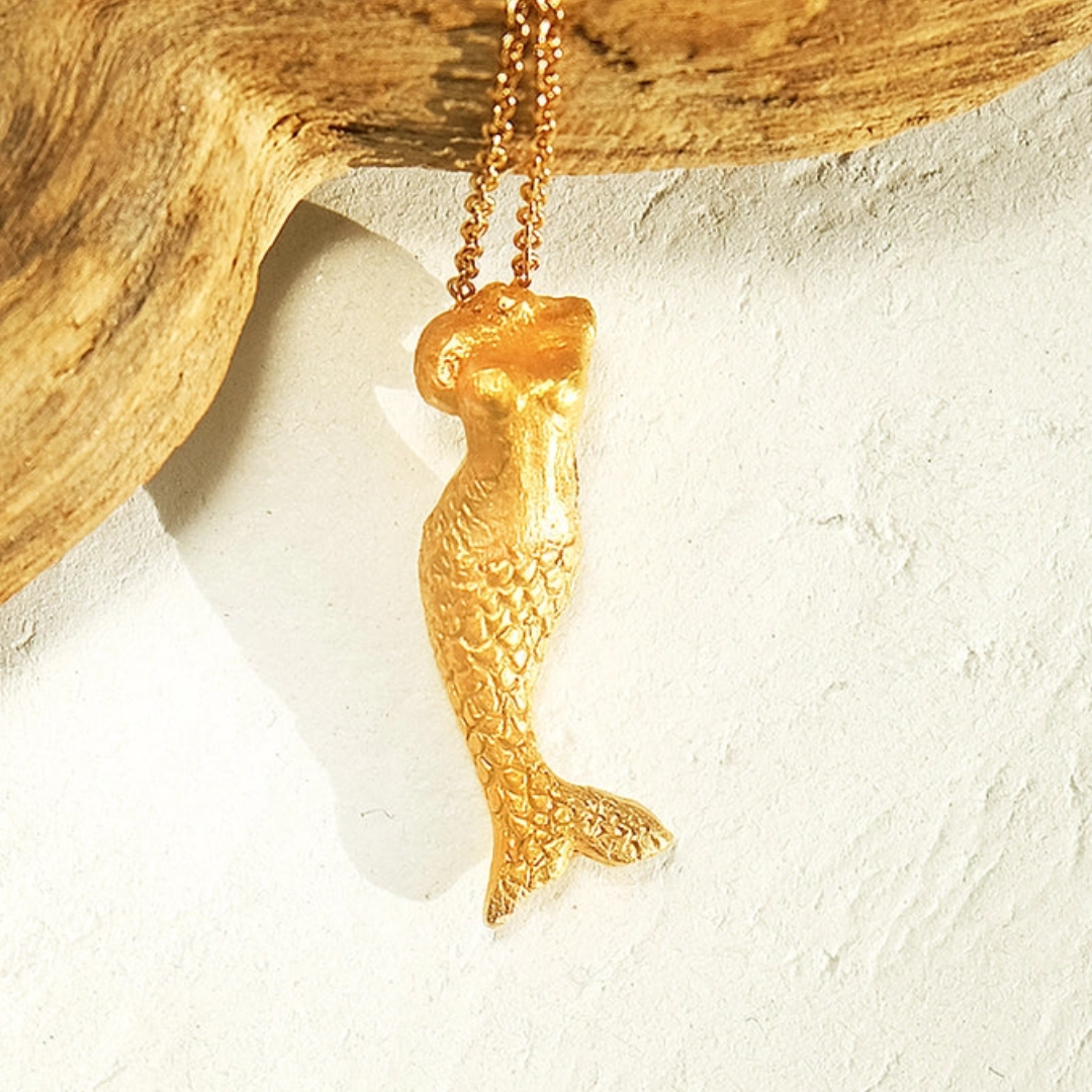20 Karat Gold Mermaid Necklace