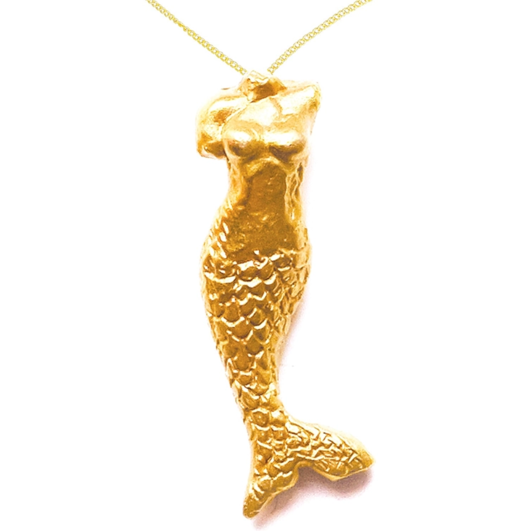 20 Karat Gold Mermaid Necklace