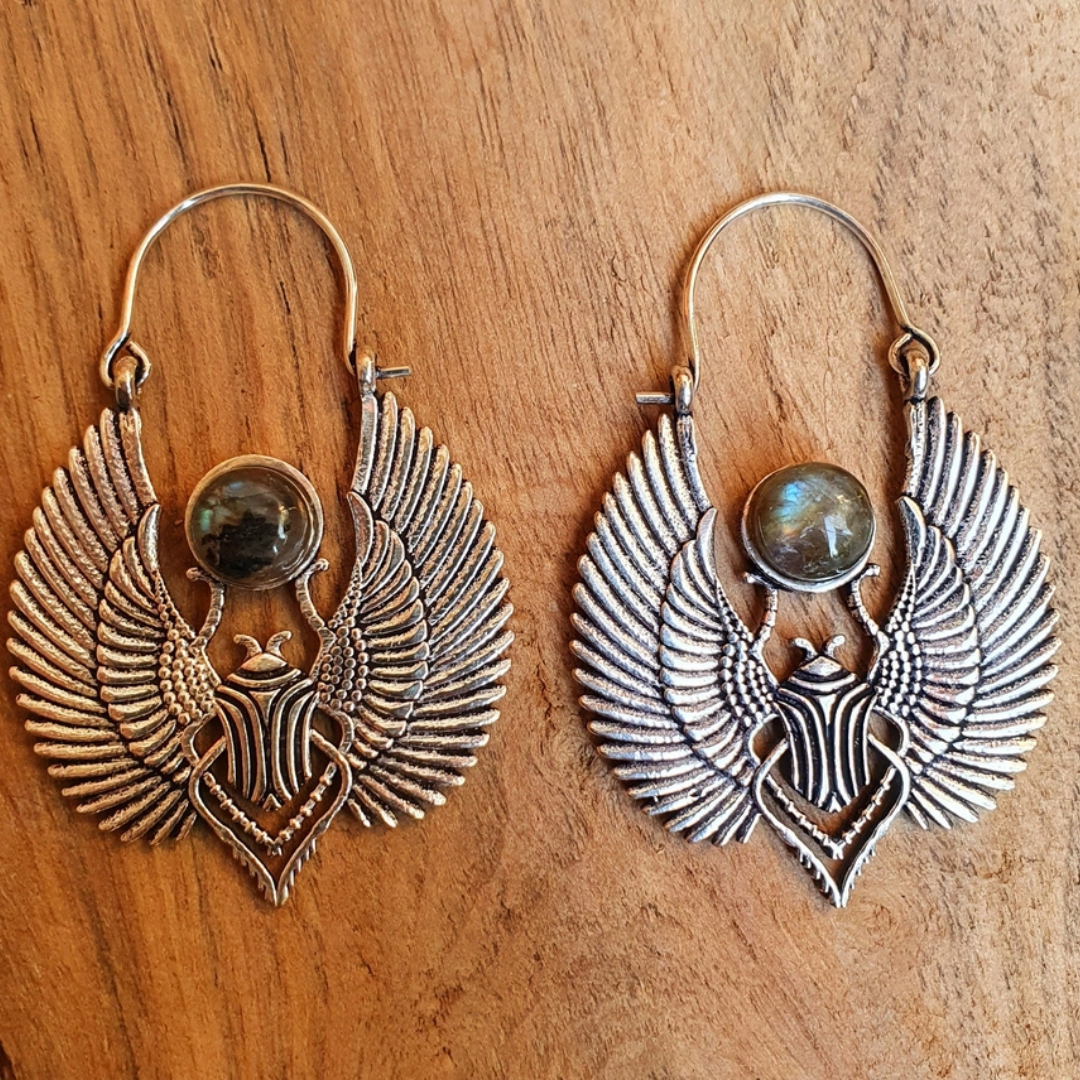 Scarab Beetle Earrings