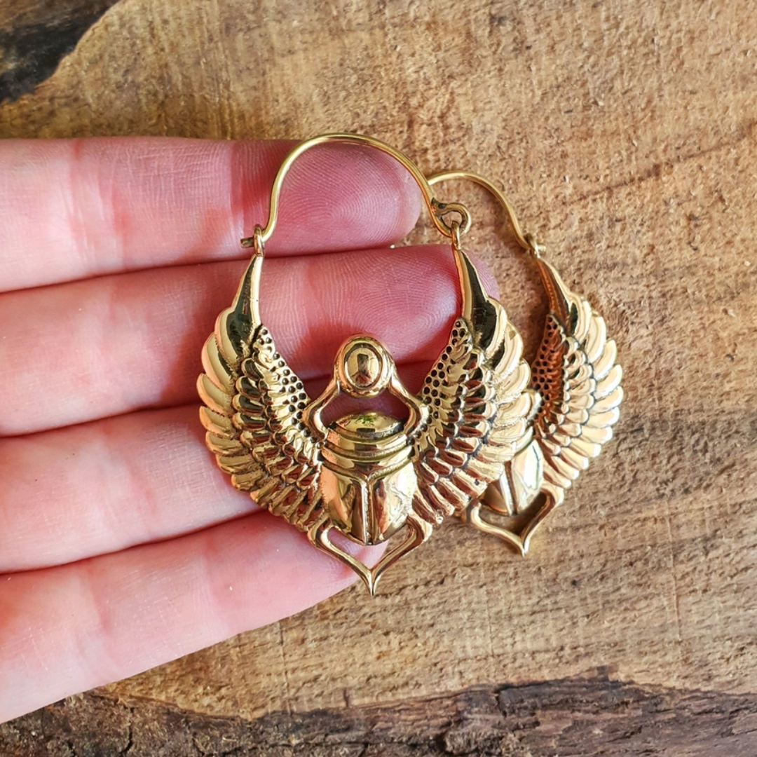 Scarab Beetle Earrings