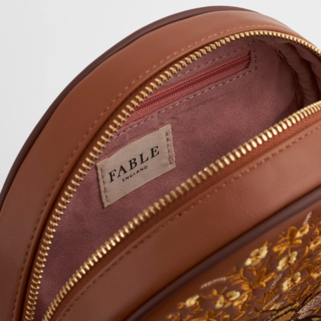 Bumble Bee Tan Circle Purse