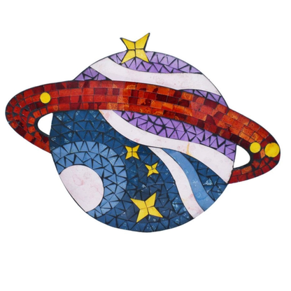 Stars and Planets Mosaic Wall Hanging