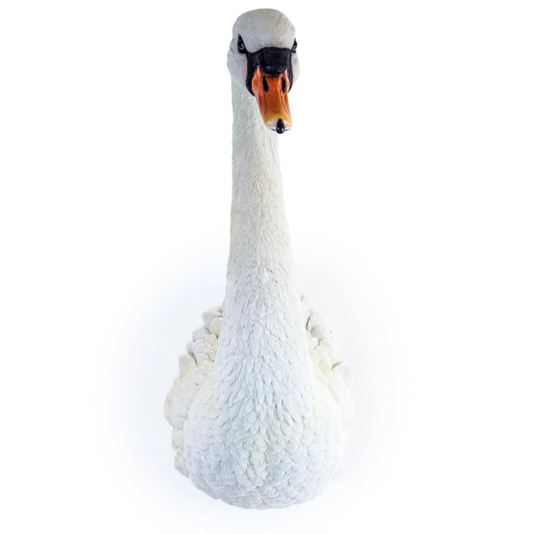 Large White Swan Wall Head