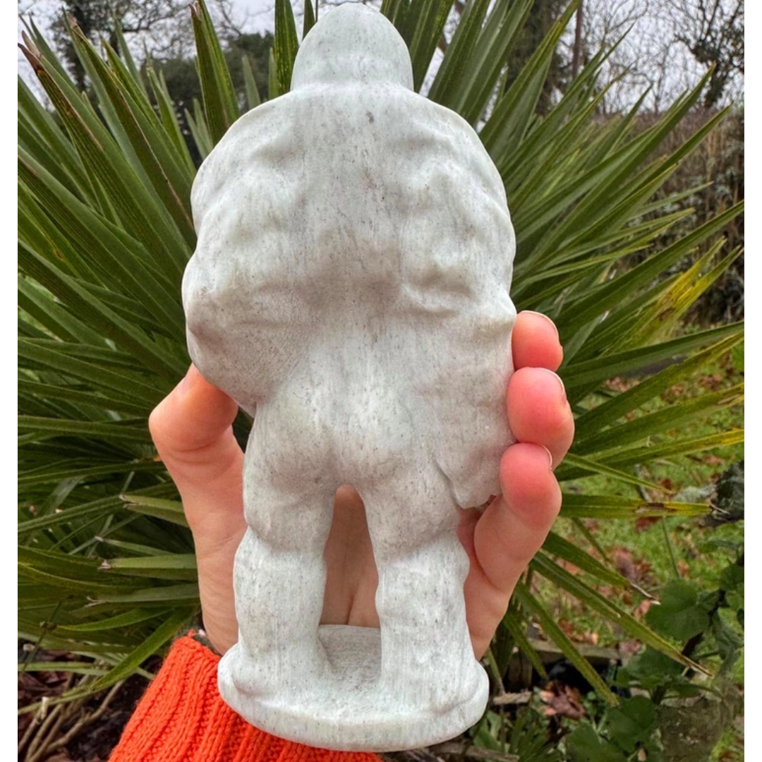 Grey Ape Carved Crystal