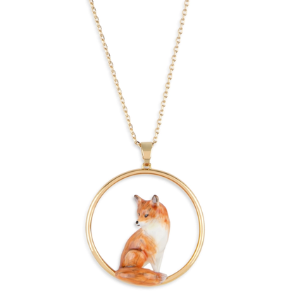 Fox Hoop Necklace