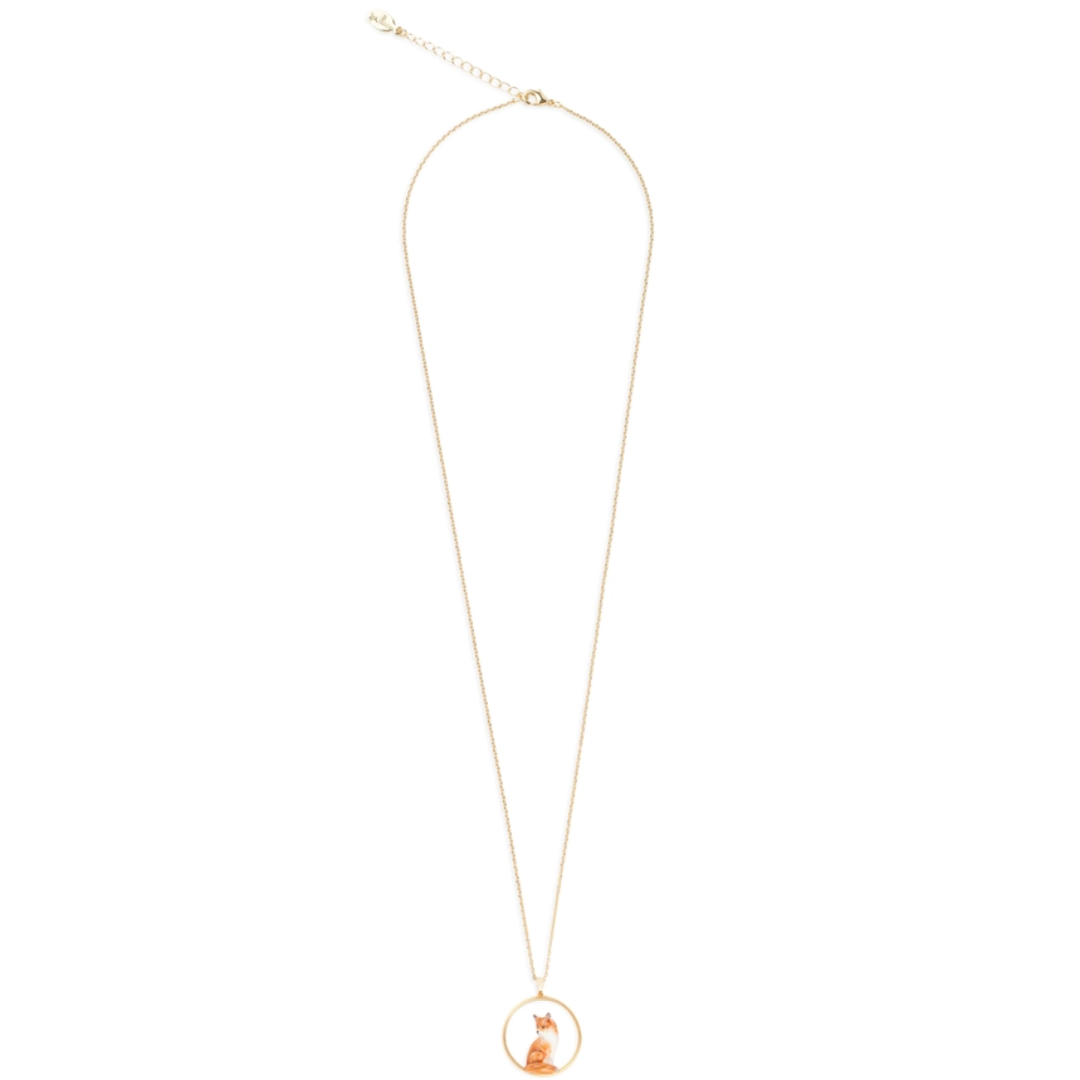 Fox Hoop Necklace