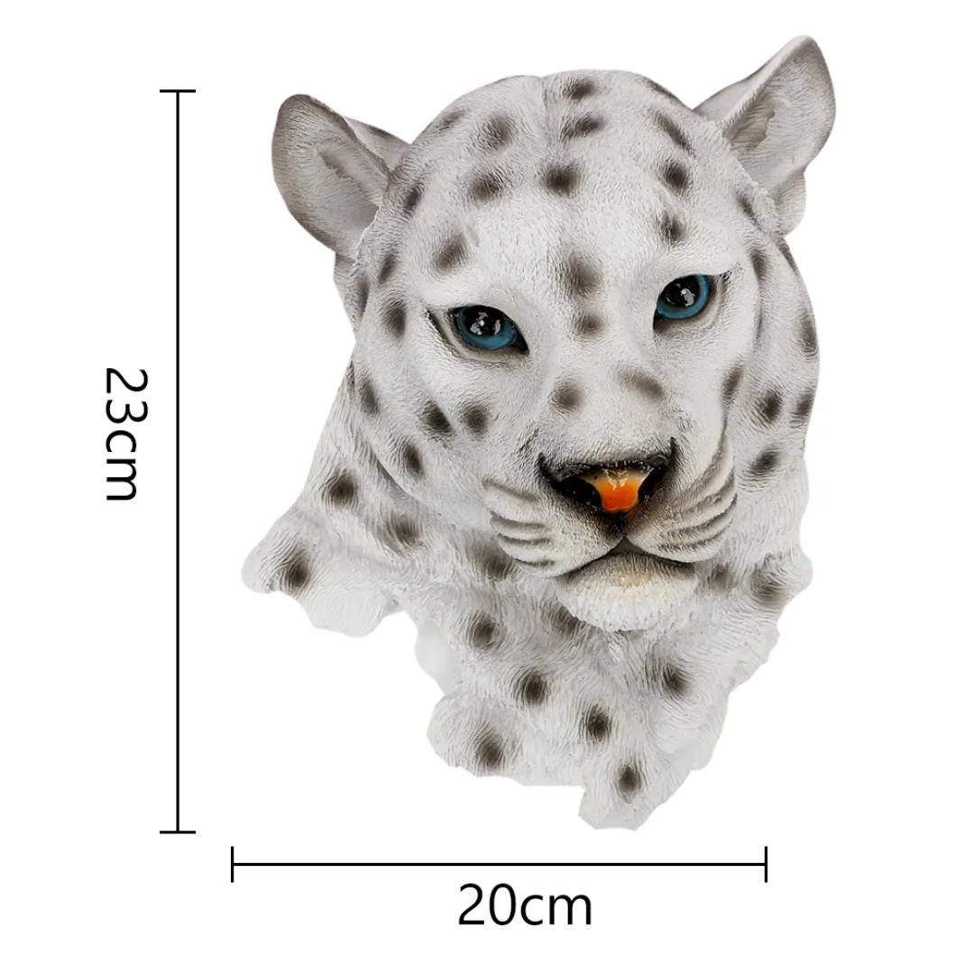 3D Snow Leopard Wall Hanging - Floral Fawna