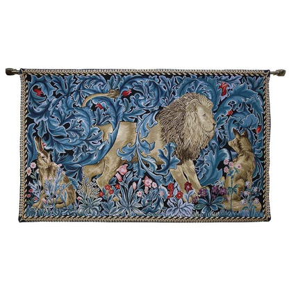 William Morris Lion and the Forest Wall Hanging