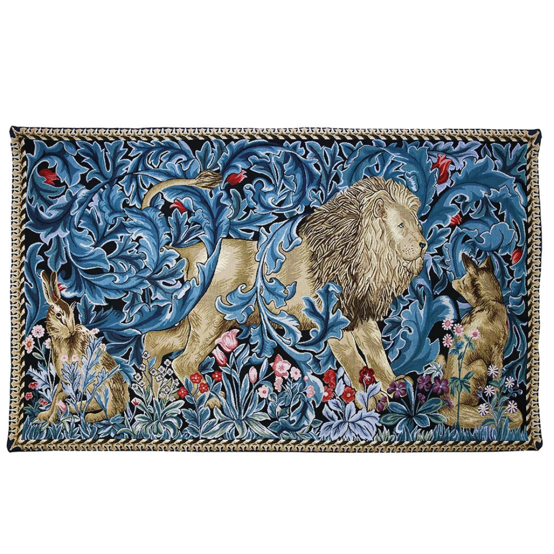 William Morris Lion and the Forest Wall Hanging