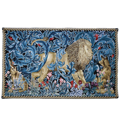 William Morris Lion and the Forest Wall Hanging