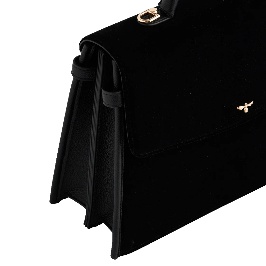 Black Bee Structured Tote Bag
