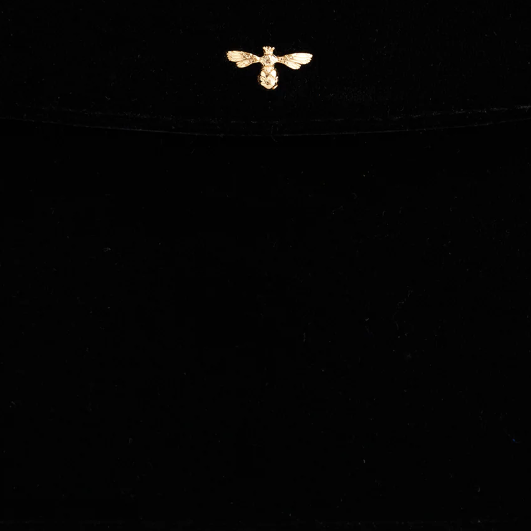 Black Bee Structured Tote Bag