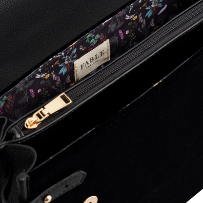 Black Bee Structured Tote Bag