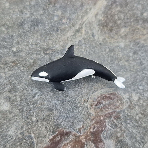 Orca Whale Brooch