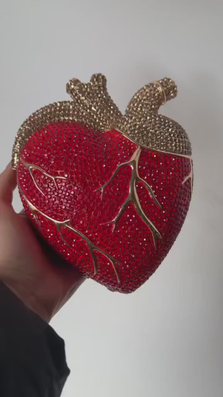 Crystal Anatomical Heart Bag