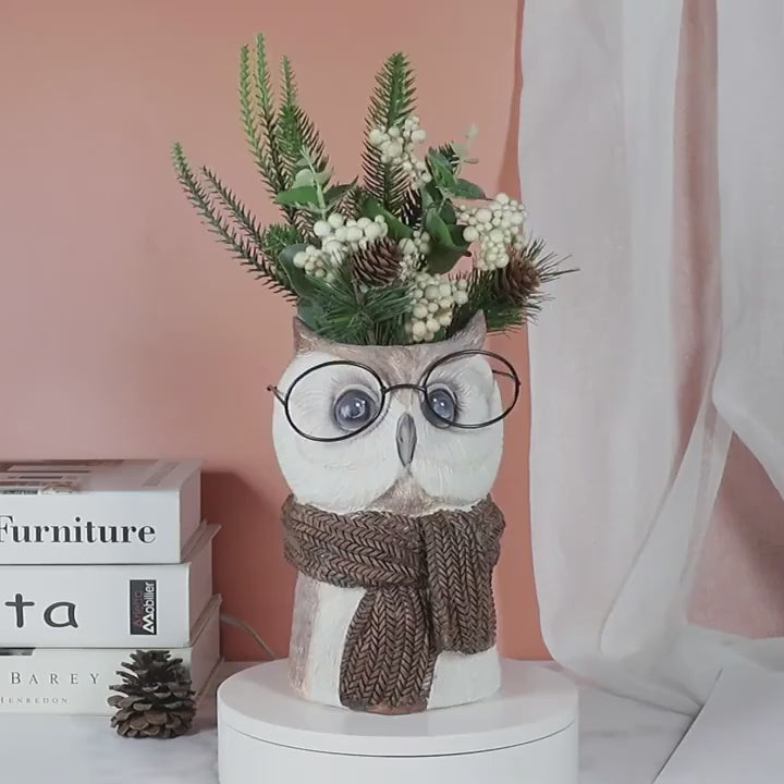 Animal Wearing Glasses Plant Pot