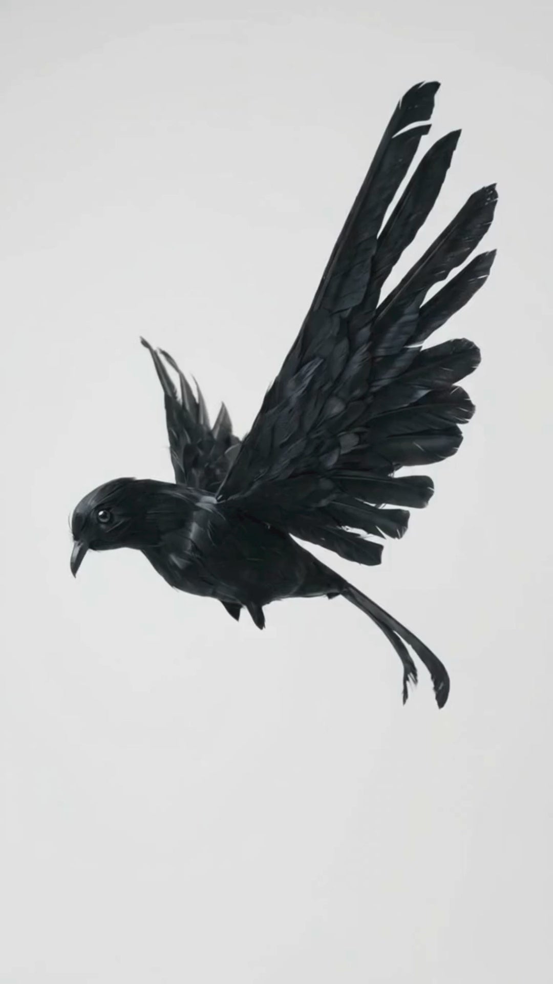 Artificial Crow Sculpture