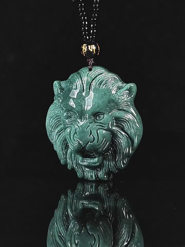 Jade Lion Head Necklace