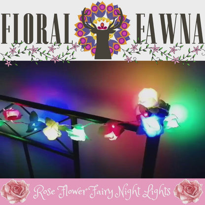 Rose Flower Fairy Night Lights
