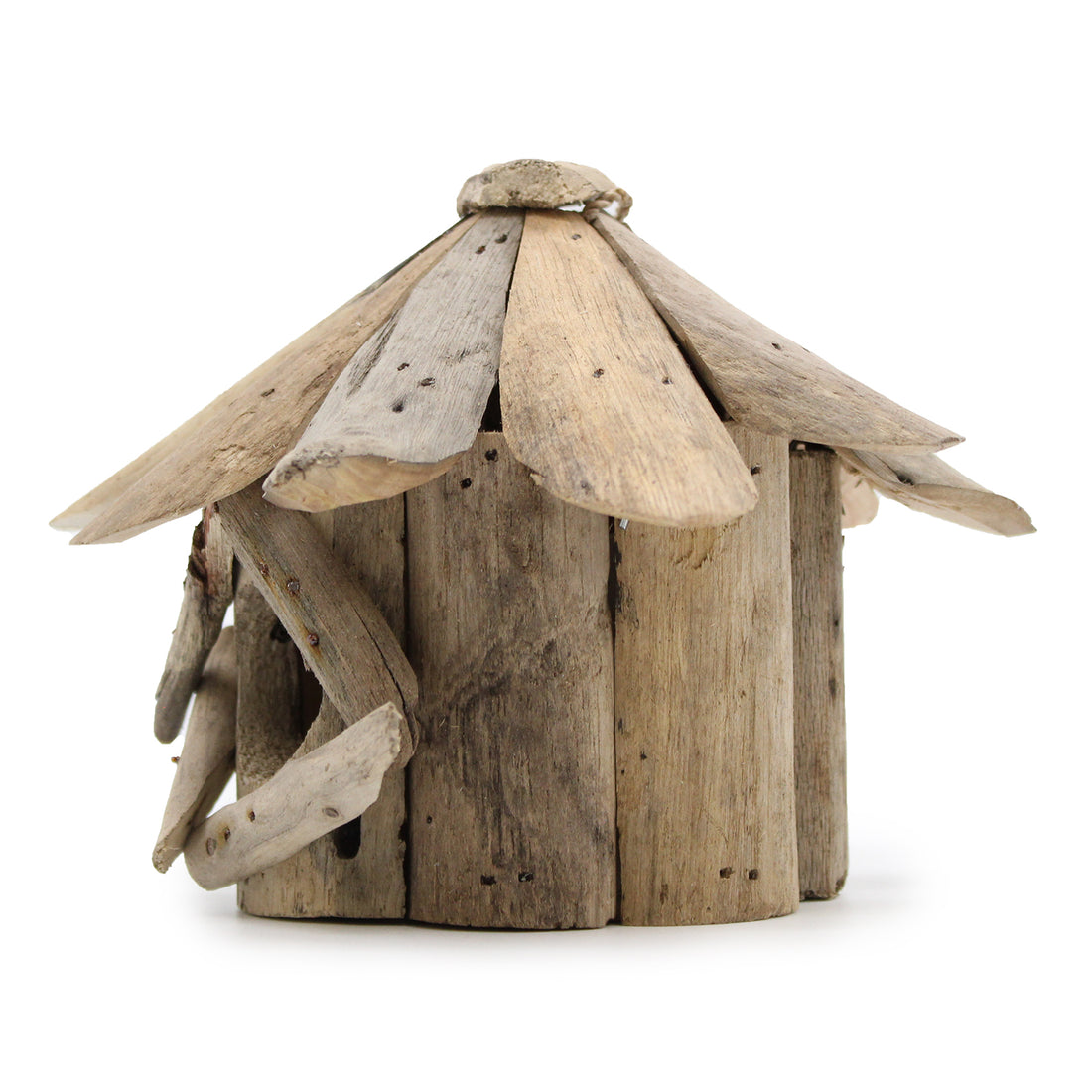 Driftwood Bird Box - Floral Fawna