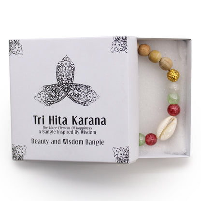 Tri Hita Karana Bangle in Gift Box - Floral Fawna