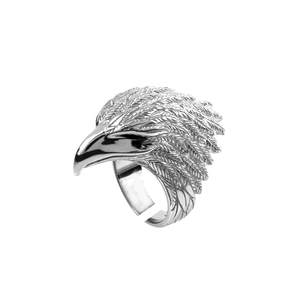 Sterling Silver Eagle Ring - Floral Fawna