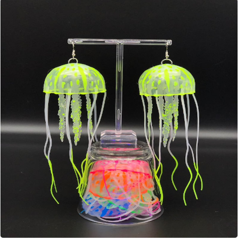 Glow in the Dark Jellyfish Earrings - Floral Fawna