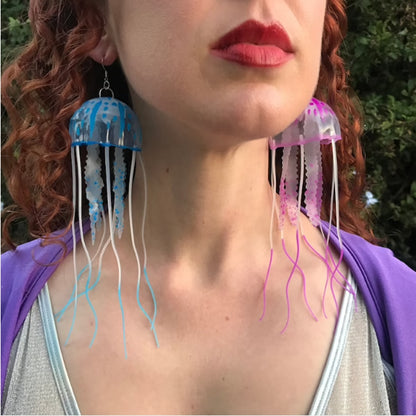 Glow in the Dark Jellyfish Earrings - Floral Fawna