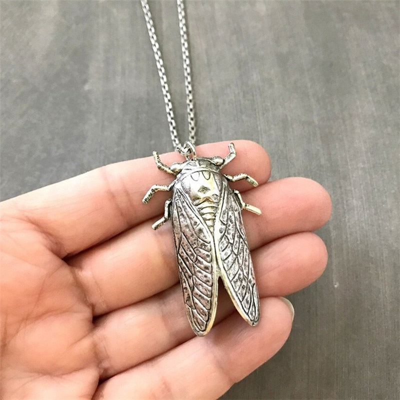 Vintage Style Cicada Necklace