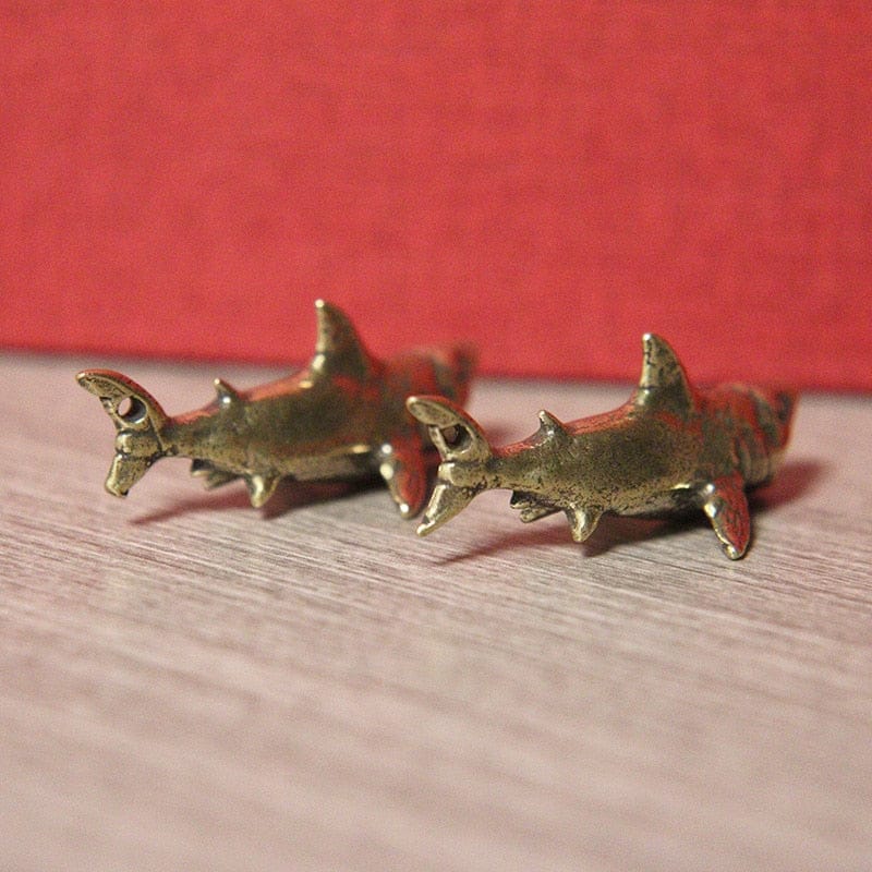 Copper Shark Ornament - Floral Fawna