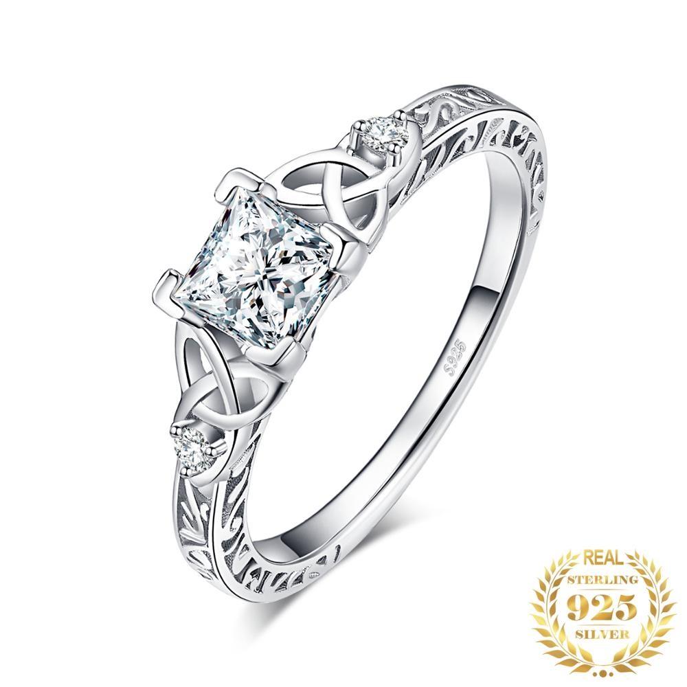 Celtic Knot Princess Silver Ring - Floral Fawna