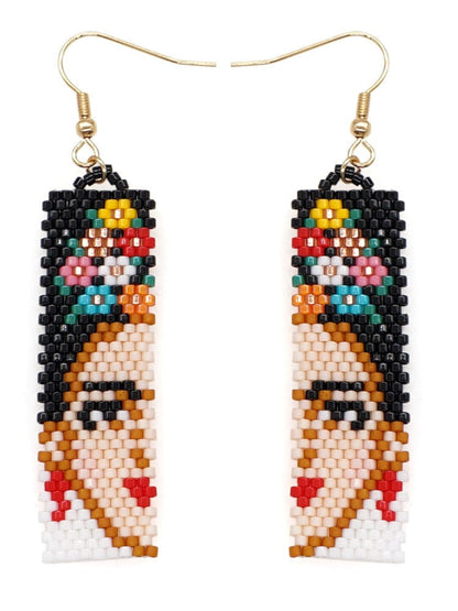 Miyuki Frida Kahlo Earrings - Floral Fawna