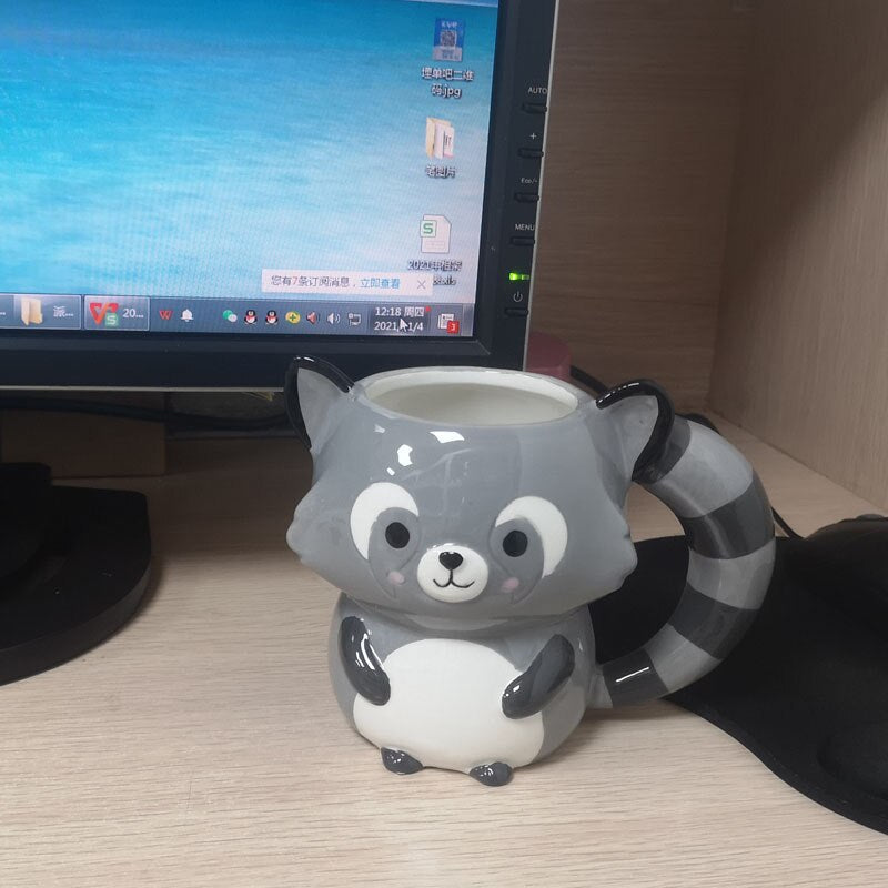 3D Raccoon Mug