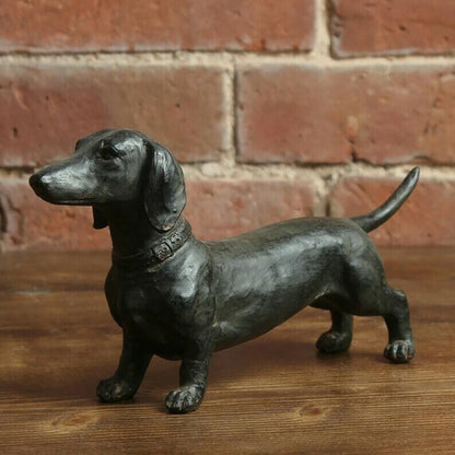 Black Dachshund Figurine