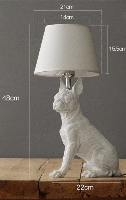 Doggy Table Lamp - Floral Fawna