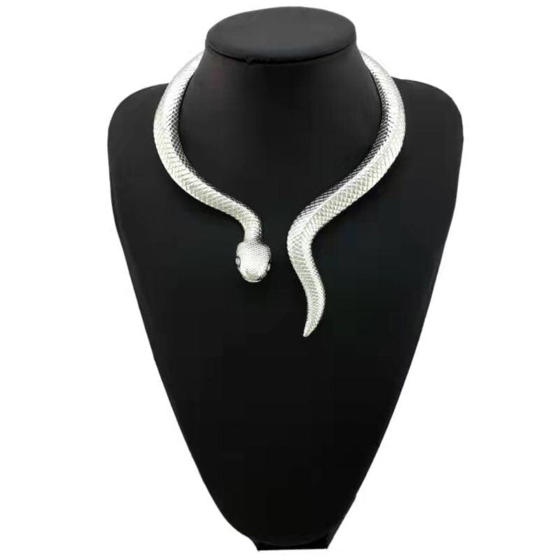 Exaggerated Snake Necklace - Floral Fawna