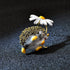 Hedgehog & Daisy Brooch - Floral Fawna