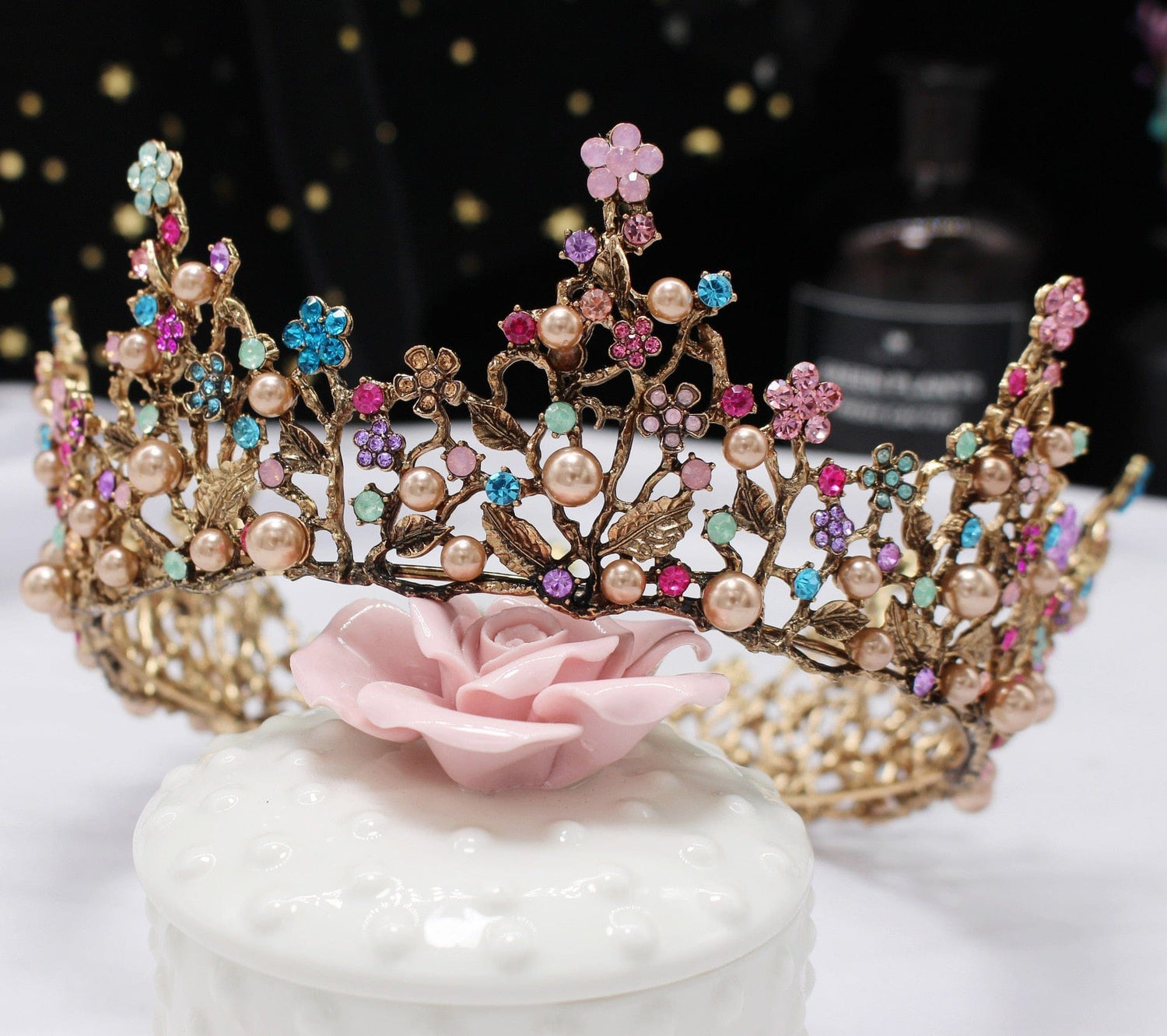 Pearl Floral Crown - Floral Fawna