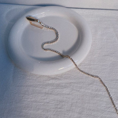 Rhinestone Snake Hair Clip - Floral Fawna