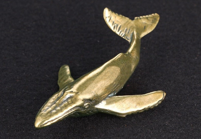 Copper Whale Ornament - Floral Fawna