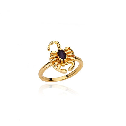 Zircon Scorpion Ring - Floral Fawna